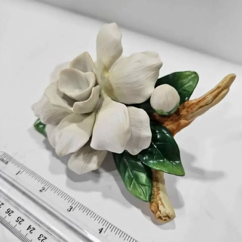 White Gardenia Flower Figurine